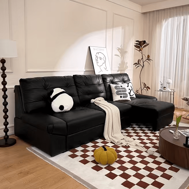 Noir Extendable Sofa - The Sofa Haus