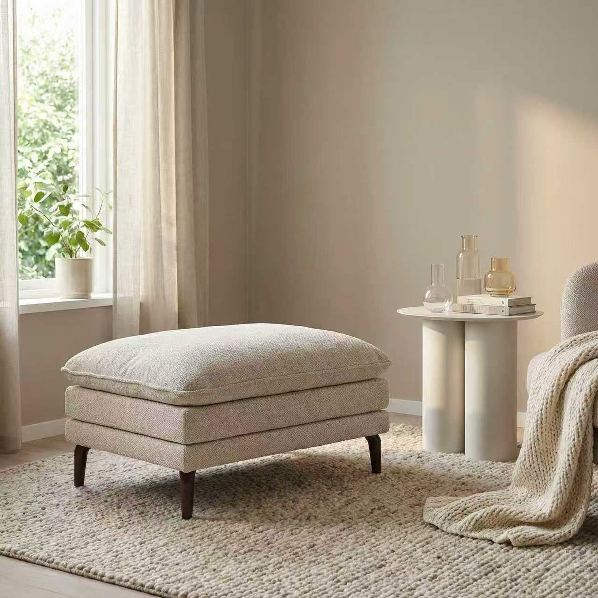 Slate Ottoman